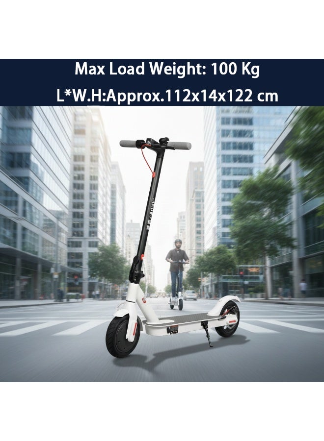 CRONY Foldable Electric Scooter Lightweight, 250W Motor, Speed 25 km/h, Range 10 km, Max Load 100 kg, App Control, White, M365 - Image 2